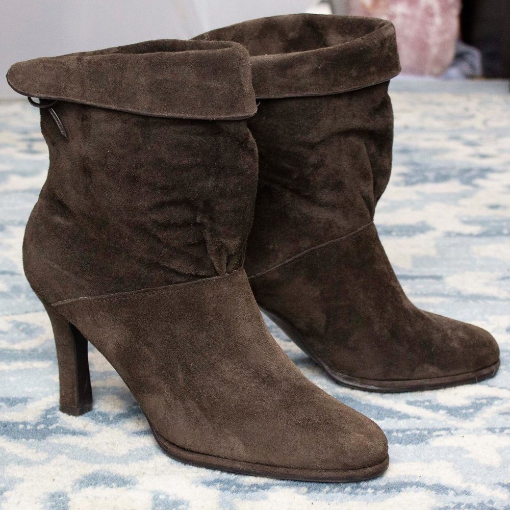 Worthington Suede Bow & Trim Bootie